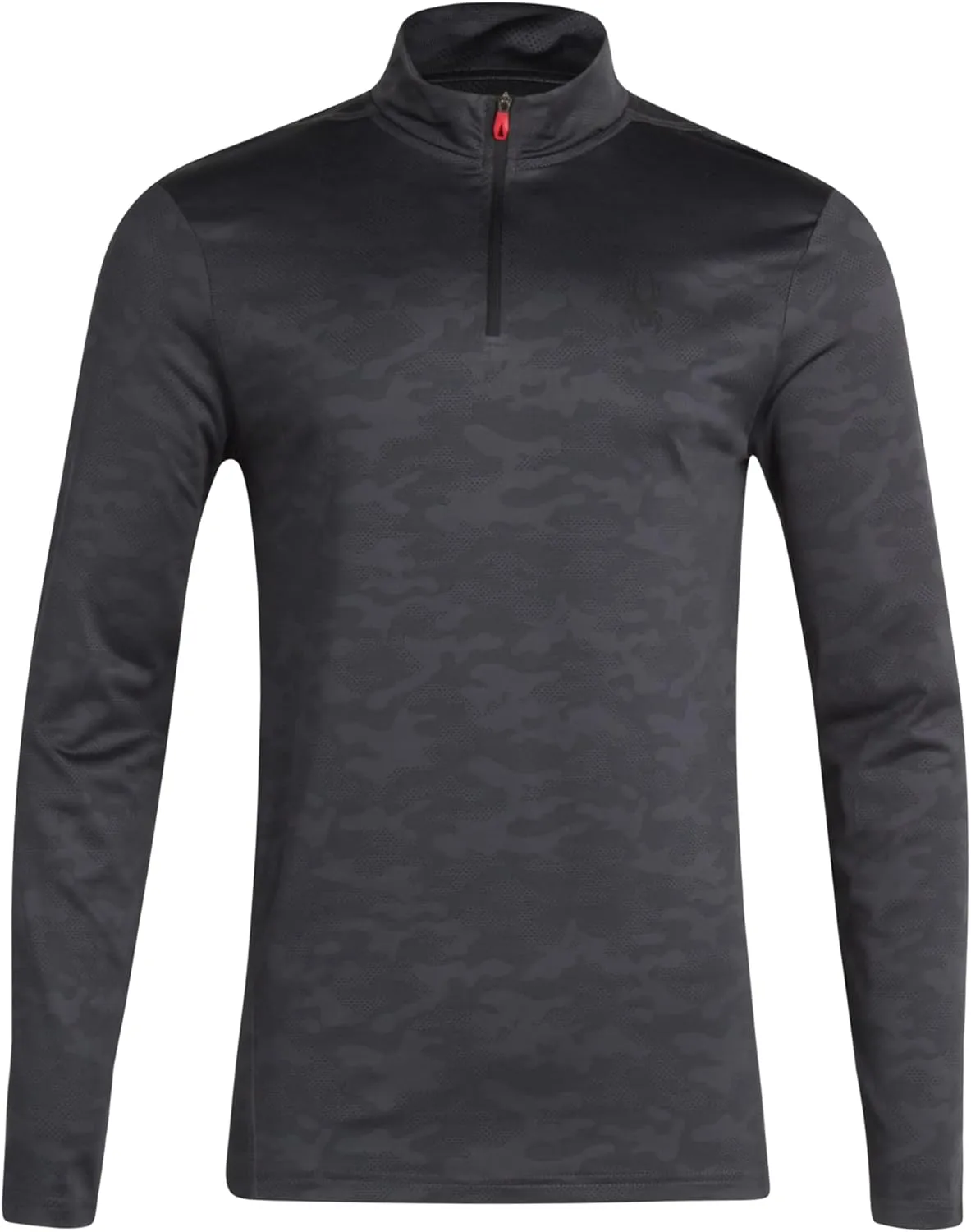 Spyder Men's Active Shirt - Quarter Zip Long Sleeve Fitted Performance Pullover - 1/4 Zip Camo Workout Top for Men (S-XL)