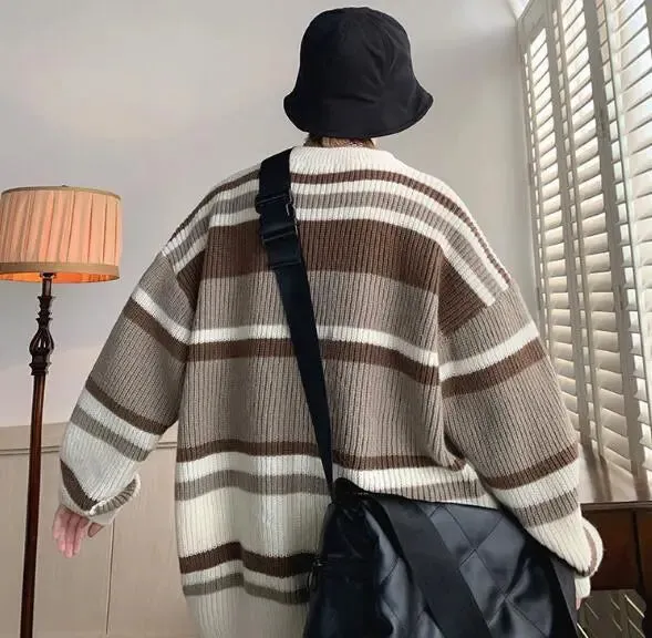 Striped Contrast Colour Boys Sweater