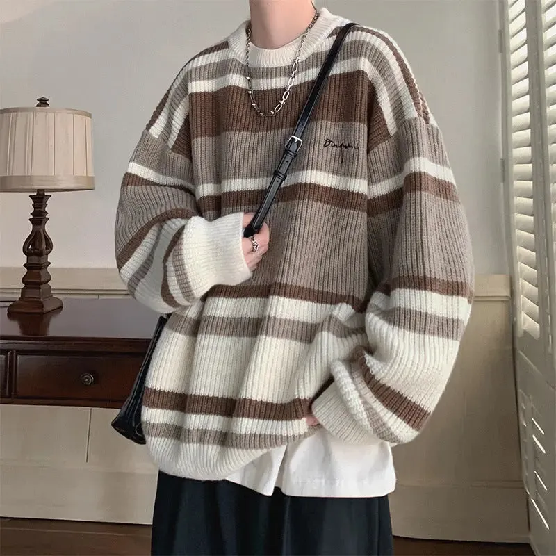Striped Contrast Colour Boys Sweater
