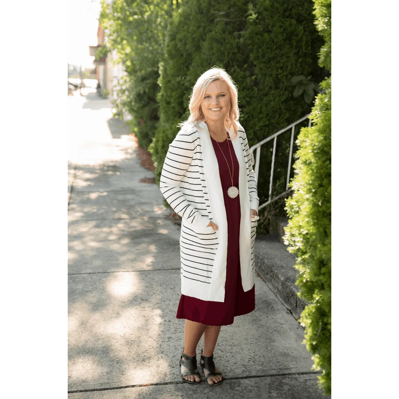 Striped Teacher's Cardigan