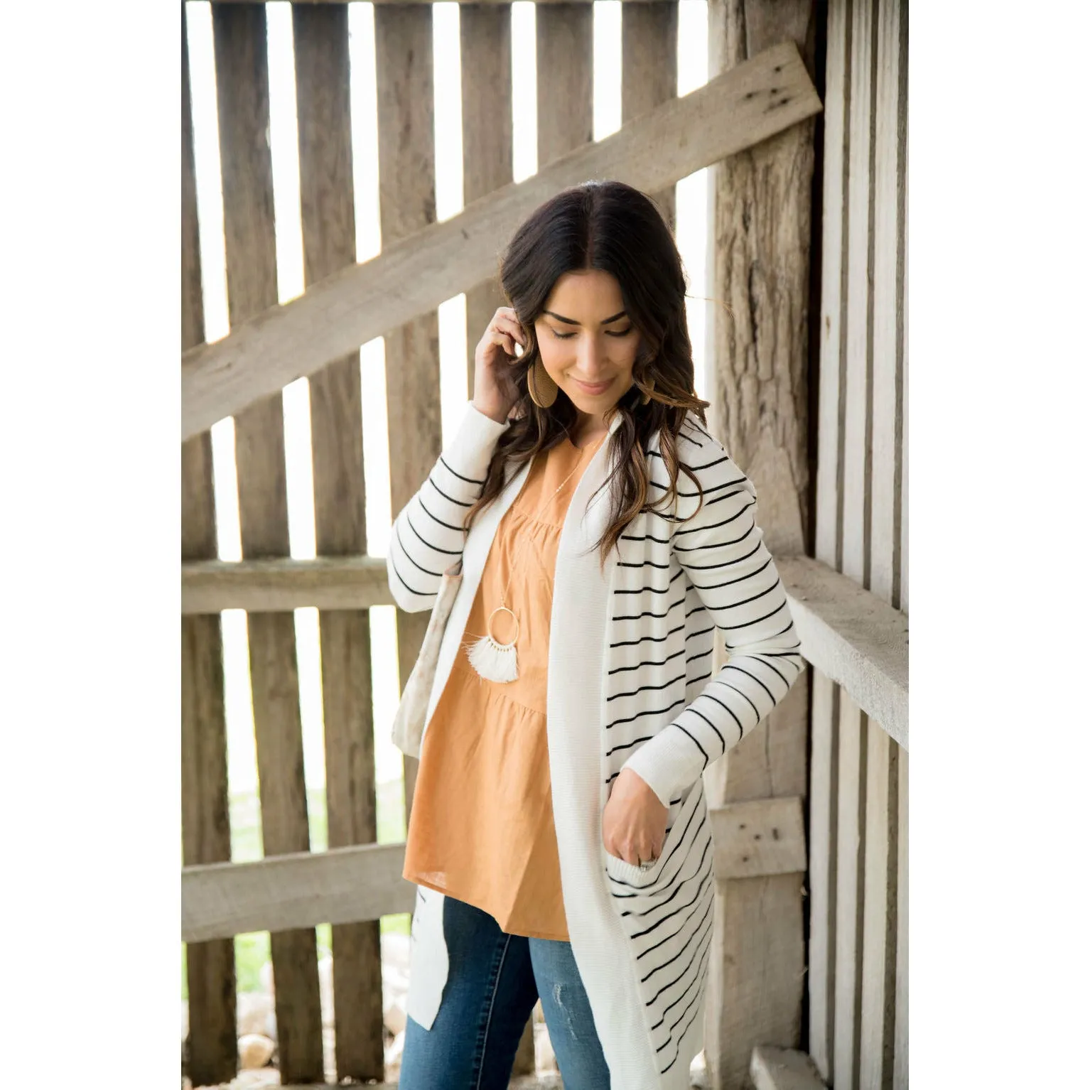 Striped Teacher's Cardigan