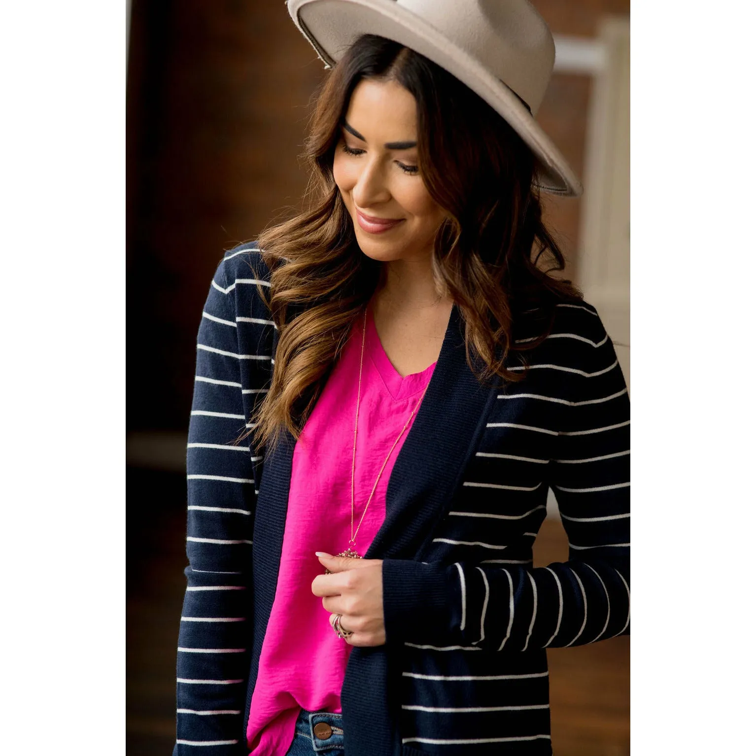 Striped Teacher's Cardigan