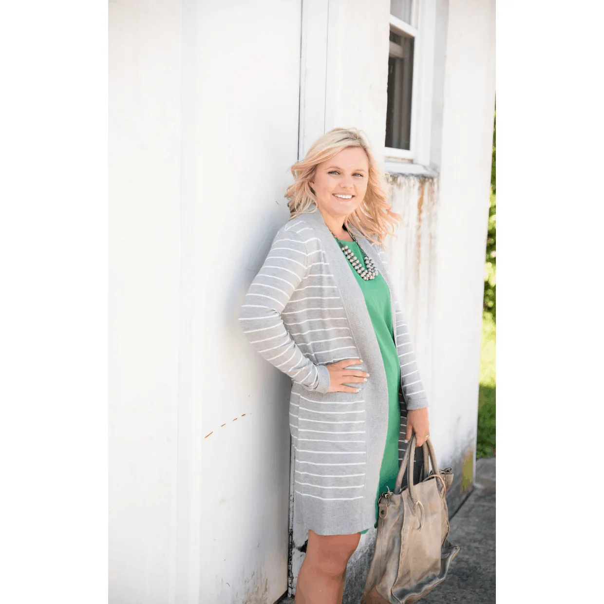 Striped Teacher's Cardigan