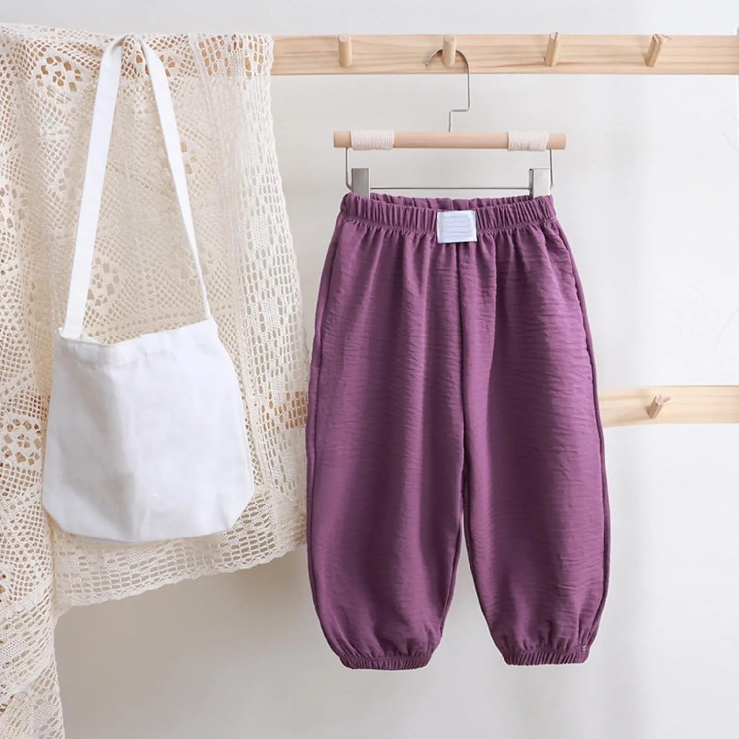 Toddler Boys Baggy Sweatpants Elastic Waist Breathable Comfy Aesthetic Joggers Kids Plain Loose Athletic Trousers