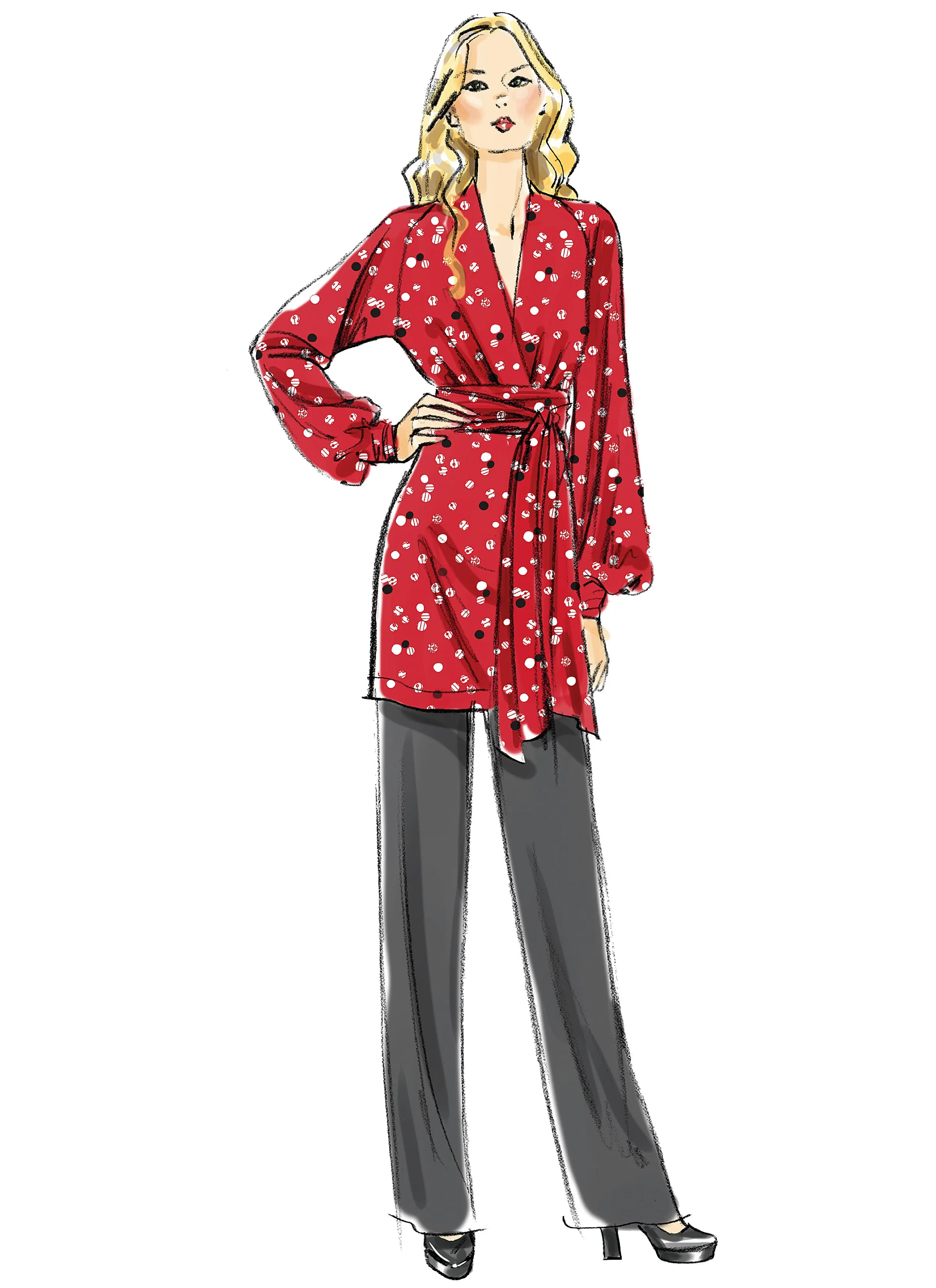 TUNIC/DRESS/TROUSERS - V8825