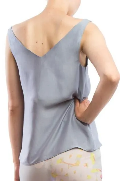 V-neck Top Light-Blue