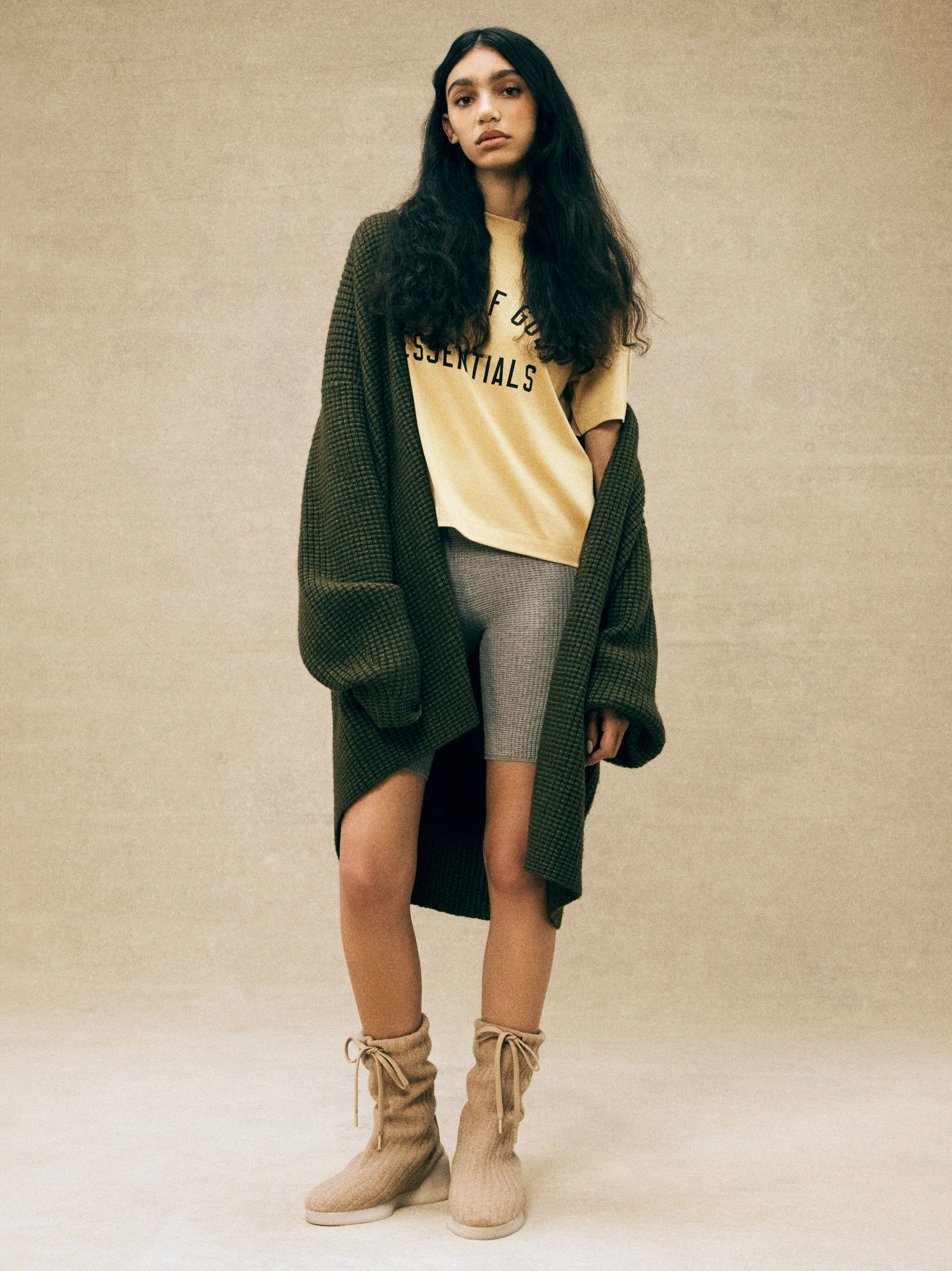 Womens Knit Long Cardigan