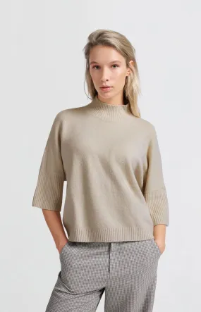 Yaya Soft Sweater High Neck & 3/4 Sleeves