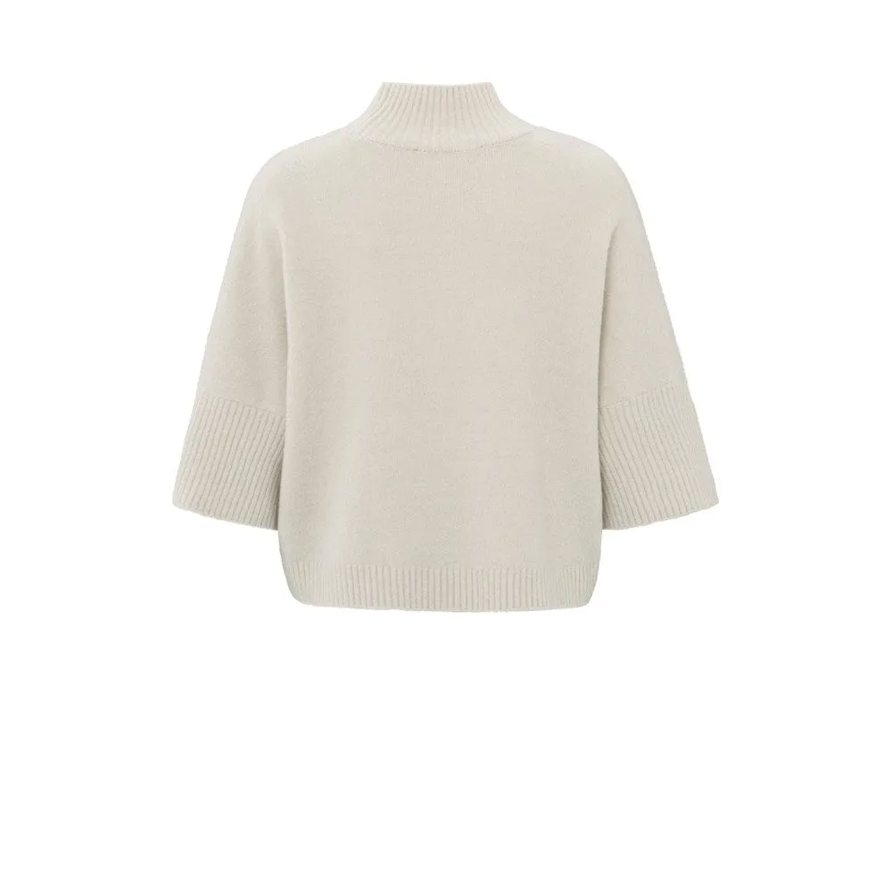 Yaya Soft Sweater High Neck & 3/4 Sleeves