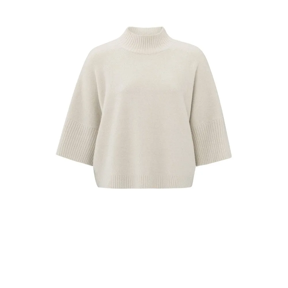 Yaya Soft Sweater High Neck & 3/4 Sleeves
